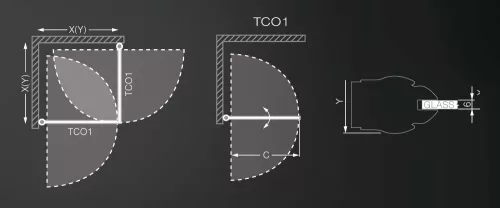 Zuhanykabin, Roltechnik TCO1+TCO1/1200 szögletes :RT