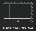 Walk-in, Roltechnik WALK G/1400 walk in zuhanykabin :RT