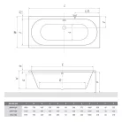 Kád, Roltechnik MALIBU NEO 180 1800x800