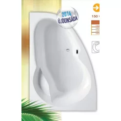 Kád, Roltechnik Harmonia 160x95 aszimmetrikus sarok : RT