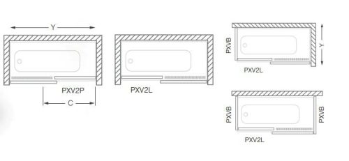 Kádparaván, Roltechnik PXV2L/1600 tolóajtóval :RT