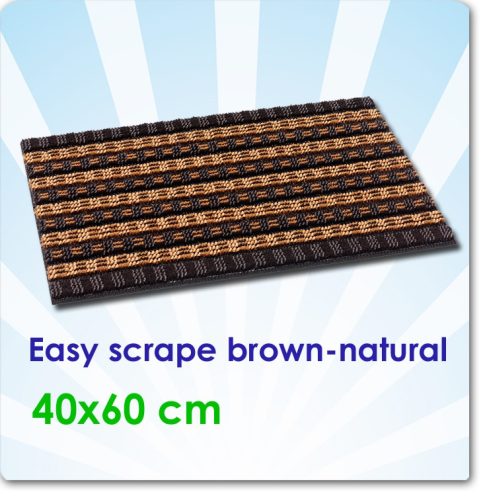 Lábtörlő, Easy Scrape Brown-natural