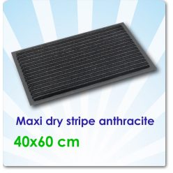 Lábtörlő, Maxi Dry Stripe Anthracite 40x60 cm