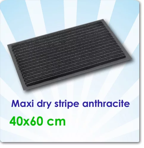 Lábtörlő, Maxi Dry Stripe Anthracite 40x60 cm