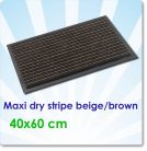 Lábtörlő, Maxi Dry Stripe Beige/Brown 40x60 cm