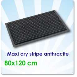 Lábtörlő, Maxi Dry Stripe Anthracite 80x120 cm