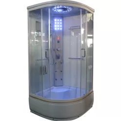   Hidromasszázs zuhanykabin, Aqualife Brill 8810A fehér 90x90x215 cm