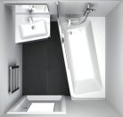 Kád, Ravak 10 aszimmetrikus változat balos 160x95 C831000000