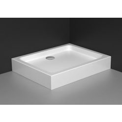   Zuhanytálca, Radaway Laros D 100x80 akril zuhanyálca előlappal