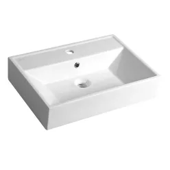   Mosdó, AQUALINE pultra vagy falra szerelhető 50x42 10SF50051