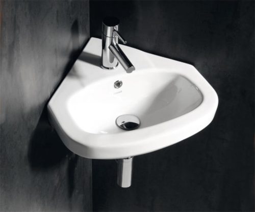 Mosdó, AQUALINE VITROYA Sarokmosdó 46x46: VT145