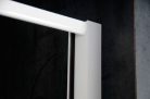 Zuhanyajtó, AQUALINE AMICO fehér/transzparent üveg 82-100cm.: G80
