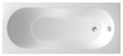 Kád, AQUALINE JIZERA - Akril kád 120x70x39 cm, láb nélkül: G1270