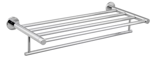 Törölközőtartó, AQUALINE SAMBA törölközőtartó polc 63x21 cm króm SB114