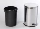 Szemetes, AQUALINE SIMPLE LINE Szemetes kosár, 20l, csiszolt inox: 27120
