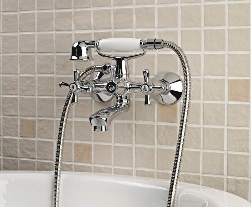 Kádtöltő csaptelep, Mofém TREFF 141-0013-30 zuhanyszettel