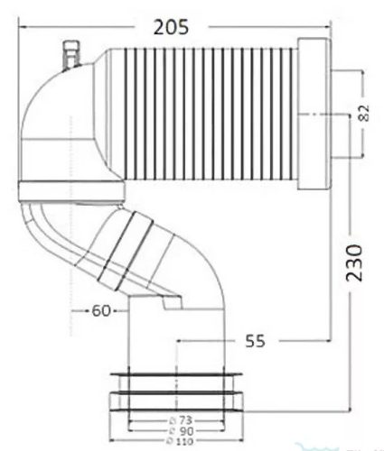 Alkatrész, Wellis S bekötő cső WF00112