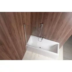   Kádparaván, AQUALINE VILMA kádparaván 60x140cm, króm, transzparent: AQ6014