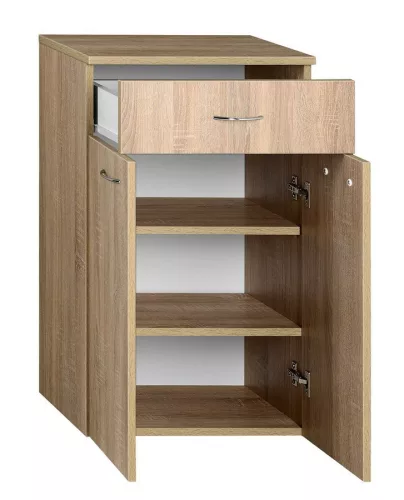 Álló szekrény, AQUALINE ZOJA fiókkal platina tölgy 50x78x29 50315