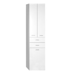   Álló szekrény, Aqualine Zoja /Keramia Fresh szennyeskosárral fehér 51293