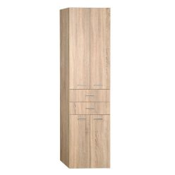   Álló szekrény, Aqualine Zoja/Keramia Fresh fiókkal platina tölgy 51296