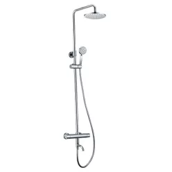   Zuhanyszett, Sapho KIMURA termosztatikus zuhanyoszlop kádtöltő króm KU500