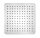Trópusi zuhany, SLIM fejzuhany, szögletes 250x250mm, inox: MS564 Sapho