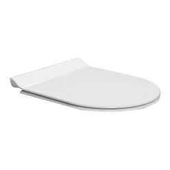   WC tető, Sapho NORM/PURA SLIM Soft Close duroplast fehér/króm MS86CSN11
