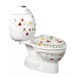   WC, Sapho KID gyermek kombi alsó kifolyás színes minták CK301.400.0F