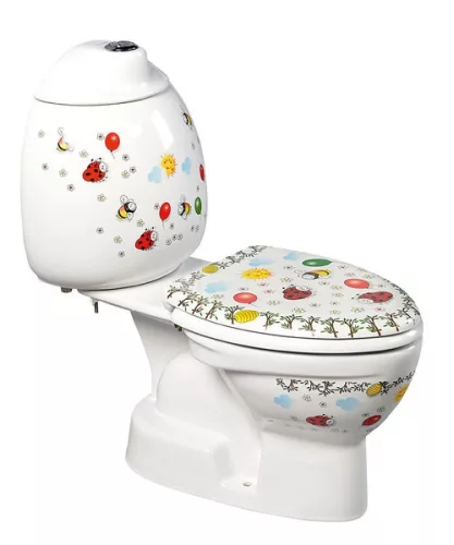 WC, Sapho KID gyermek kombi hátsó kifolyás színes minták CK311.400.0F
