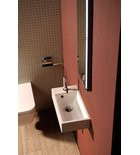 Mosdó, ARIANA öntöttmárvány mosdó, 50 x 10 x 25 cm, balos: SM012 Sapho