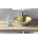 Mosdó, Sapho MURANO SOFT BROWN üveg 40x13 világos barna AL5318-67