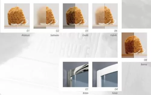 Zuhanykabin, Radaway Torrenta KDJ 80x80 balos átlátszó üveggel