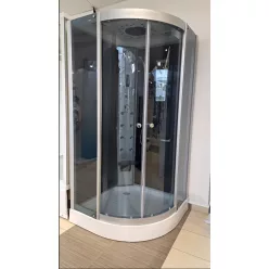 Hidromasszázs zuhanykabin, 7081 ECO 90x90x210 fekete