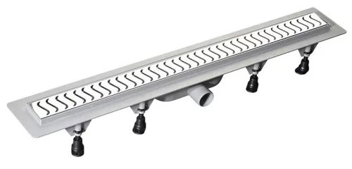Padlóösszefolyó, Sapho POLYSAN SCENE pvc inox rosttal 720mm 71676