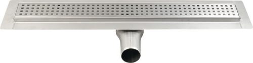 Padlóösszefolyó, Sapho GELCO MANUS inox QUADRO rosttal 65x845mm GMQ34