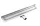 Padlóösszefolyó, Sapho GELCO MANUS inox falhoz rosttal 750x112x55mm GMP93