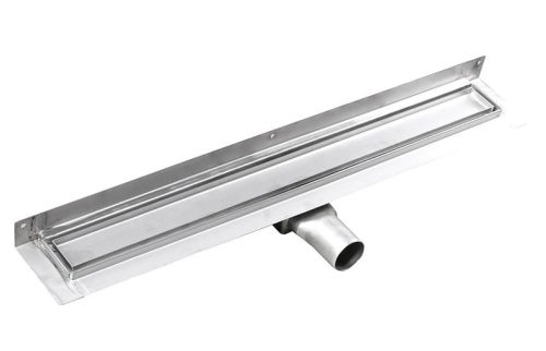 Padlóösszefolyó, Sapho GELCO MANUS inox falhoz rosttal 750x112x55mm GMP93