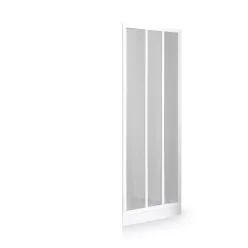   Zuhanyajtó, Roltechnik LD3 950/1800 fehér-plexi 3 részes (Damp betét)