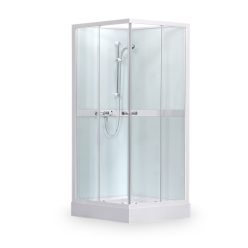   Zuhanykabin, Roltechnik SIMPLE SQUARE 800x800 hátfallal és zuhanytálcával