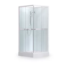   Zuhanykabin, Roltechnik SIMPLE SQUARE 800x800 hátfallal és zuhanytálcával