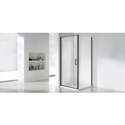   Zuhanykabin, Wellis Quadrum Black nyílóajtós 90x90x190 WC00483