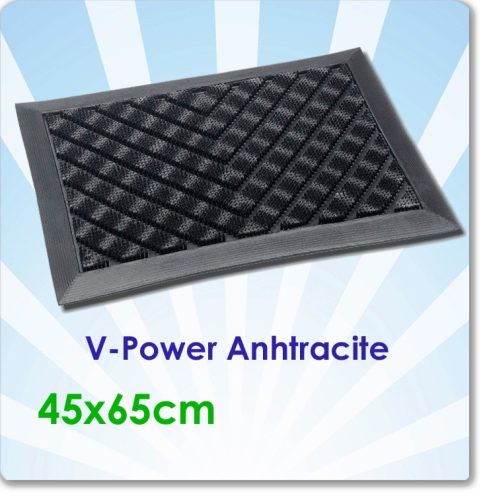 Lábtörlő, V-Power Anthracite 45X65