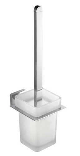 WC-kefe tartó, AQUALINE APOLLO WC-kefe, tejüveg: 1416-08