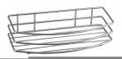 Polc, AQUALINE KRÓM LINE polc, króm: 37004