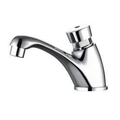   Mosdó csaptelep, AQUALINE Önelzáró álló szelep 1/2˝, króm: ZY12053