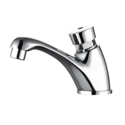   Mosdó csaptelep, AQUALINE Önelzáró álló szelep 1/2˝, króm: ZY12053