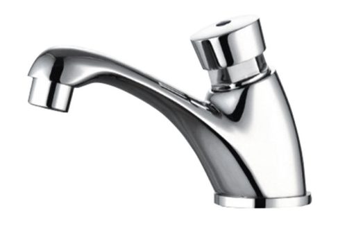 Mosdó csaptelep, AQUALINE Önelzáró álló szelep 1/2˝, króm: ZY12053