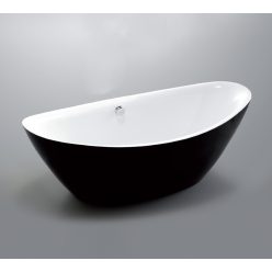 Kád, Wellis Arezzo Black 180x87x66 WK00121