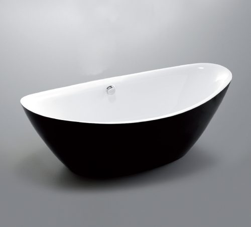 Kád, Wellis Arezzo Black 180x87x66 WK00121